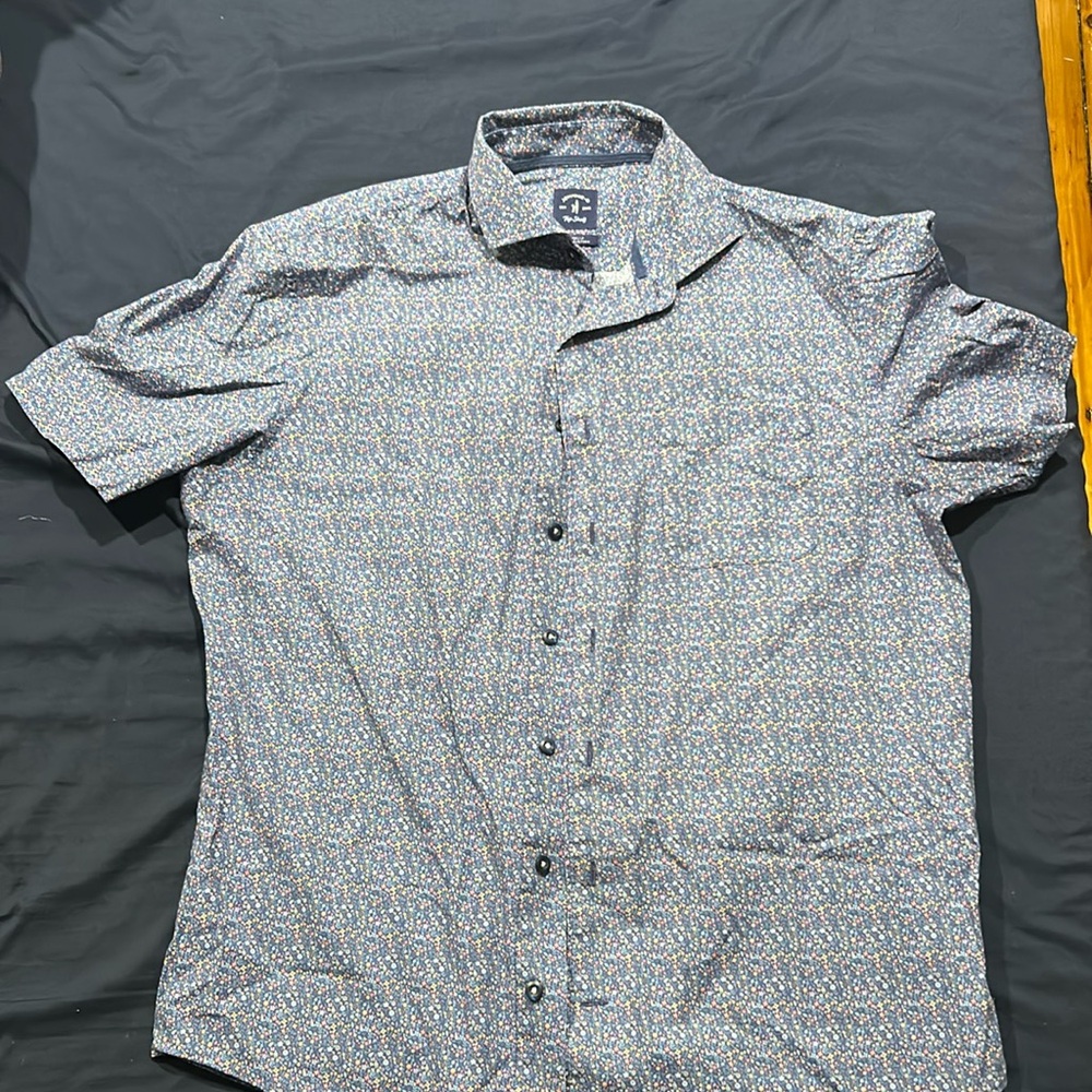 Johnnie-O Shirt Short-Sleeve Collared Shirt (Size: Medium)